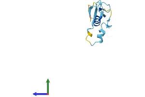 AlphaFold protein structure predicition of Mouse Recombinant Rbx1 Protein, UniprotID P62878