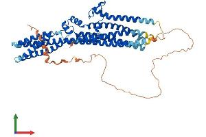 AlphaFold protein structure predicition of Mouse Recombinant Ttyh3 Protein, UniprotID Q6P5F7