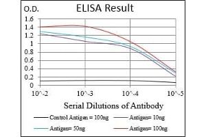 Black line: Control Antigen (100 ng), Purple line: Antigen(10 ng), Blue line: Antigen (50 ng), Red line: Antigen (100 ng),