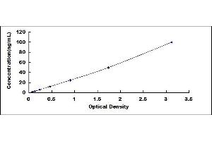 Typical standard curve