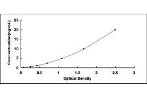 Typical standard curve (S1PR2 Kit ELISA)