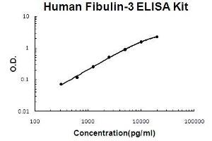 Human Fibulin-3/EFEMP1 PicoKine ELISA Kit standard curve (FBLN3 Kit ELISA)