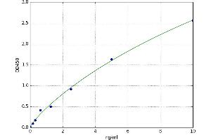 A typical standard curve