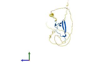 AlphaFold protein structure predicition of Human Recombinant RYBP Protein, UniprotID Q8N488