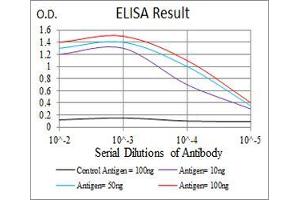 Black line: Control Antigen (100 ng), Purple line: Antigen(10 ng), Blue line: Antigen (50 ng), Red line: Antigen (100 ng),