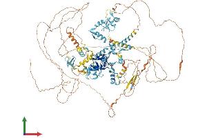 AlphaFold protein structure predicition of Mouse Recombinant Prdm10 Protein, UniprotID Q3UTQ7