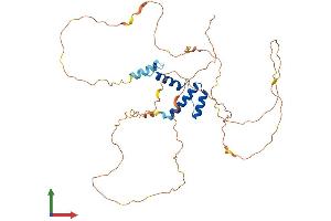 AlphaFold protein structure predicition of Mouse Recombinant Ssbp3 Protein, UniprotID Q9D032