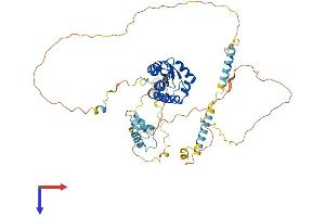 AlphaFold protein structure predicition of Mouse Recombinant Arfgap3 Protein, UniprotID Q9D8S3