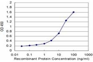 Detection limit for recombinant GST tagged PIGQ is approximately 0.