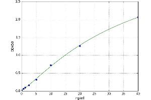 A typical standard curve (LIPG Kit ELISA)