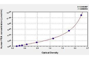 Typical standard curve (RABEP2 Kit ELISA)
