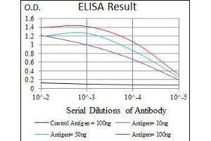 Black line: Control Antigen (100 ng), Purple line: Antigen(10 ng), Blue line: Antigen (50 ng), Red line: Antigen (100 ng),