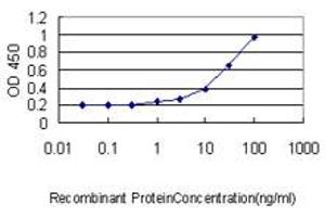 Detection limit for recombinant GST tagged ACTR2 is approximately 0.