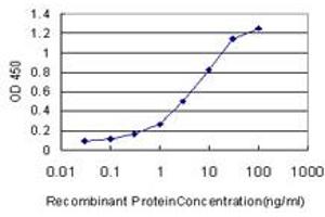 Detection limit for recombinant GST tagged HSPA1L is approximately 0.