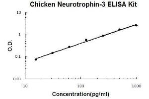 Chicken Neurotrophin-3 PicoKine ELISA Kit standard curve (Neurotrophin 3 Kit ELISA)