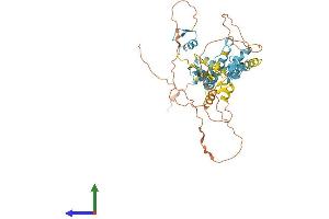 AlphaFold protein structure predicition of Human Recombinant ZFP57 Protein, UniprotID Q9NU63