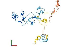 AlphaFold protein structure predicition of Mouse Recombinant Cpsf4 Protein, UniprotID Q8BQZ5