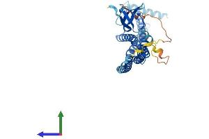 AlphaFold protein structure predicition of Human Recombinant SH3GL2 Protein, UniprotID Q99962
