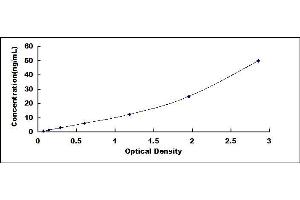 Typical standard curve (HSP70 1A Kit ELISA)