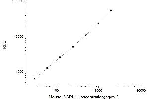 Typical standard curve (CCRL1 Kit CLIA)