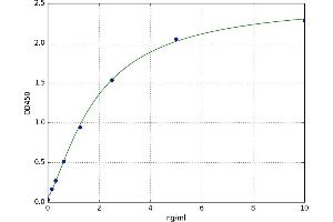 A typical standard curve (CENPF Kit ELISA)