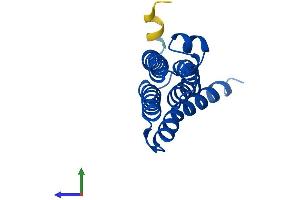 AlphaFold protein structure predicition of Human Recombinant PTGES Protein, UniprotID O14684