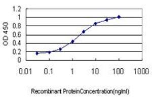 Detection limit for recombinant GST tagged PFN2 is approximately 0. (PFN2 anticorps  (AA 41-140))