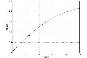 A typical standard curve (CCL1 Kit ELISA)
