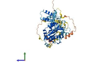 AlphaFold protein structure predicition of Human Recombinant TIGD6 Protein, UniprotID Q17RP2