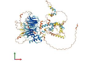 AlphaFold protein structure predicition of Human Recombinant TAF1C Protein, UniprotID Q15572