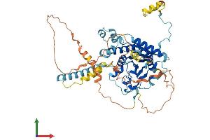 AlphaFold protein structure predicition of Mouse Recombinant Ddhd1 Protein, UniprotID Q80YA3