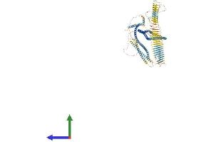 AlphaFold protein structure predicition of Mouse Recombinant Rrbp1 Protein, UniprotID Q99PL5