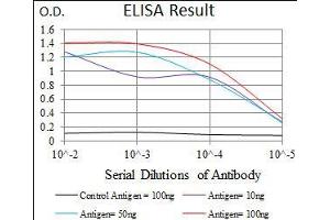 Black line: Control Antigen (100 ng), Purple line: Antigen(10 ng), Blue line: Antigen (50 ng), Red line: Antigen (100 ng),