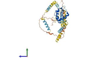 AlphaFold protein structure predicition of Human Recombinant SYAP1 Protein, UniprotID Q96A49