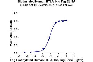Immobilized Anti-BTLA Antibody, hFc Tag at 0.