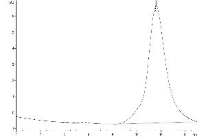 The purity of Human EPHB2 is greater than 95 % as determined by SEC-HPLC.