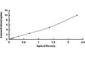 Typical standard curve