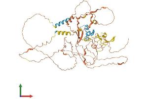AlphaFold protein structure predicition of Mouse Recombinant Fbxo46 Protein, UniprotID Q8BG80