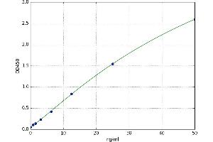 A typical standard curve