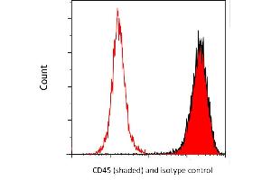 Flow Cytometry (FACS) image for anti-Protein tyrosine Phosphatase, Receptor Type, C (PTPRC) (C-Term) antibody (ABIN7454030)