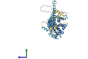 AlphaFold protein structure predicition of Mouse Recombinant Slc34a3 Protein, UniprotID Q80SU6