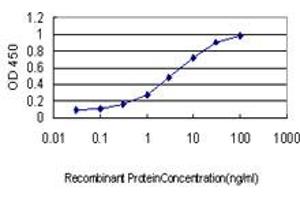 Detection limit for recombinant GST tagged PCDH8 is approximately 0.