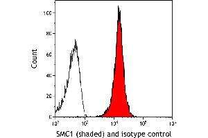 Flow Cytometry (FACS) image for anti-Structural Maintenance of Chromosomes 1A (SMC1A) (C-Term) antibody (ABIN7455193) (Recombinant SMC1A anticorps  (C-Term))