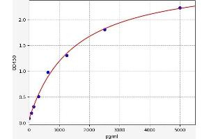 Typical standard curve (Ret Proto-Oncogene Kit ELISA)