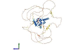 AlphaFold protein structure predicition of Mouse Recombinant Agfg1 Protein, UniprotID Q8K2K6
