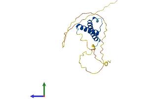 AlphaFold protein structure predicition of Mouse Recombinant Ascl3 Protein, UniprotID Q9JJR7