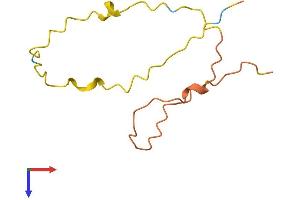 AlphaFold protein structure predicition of Human Recombinant TDRG1 Protein, UniprotID Q3Y452