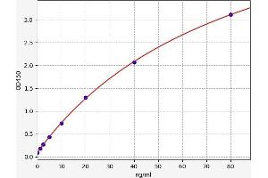 Typical standard curve (SERPINA5 Kit ELISA)