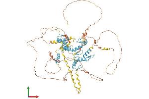 AlphaFold protein structure predicition of Human Recombinant ZNF219 Protein, UniprotID Q9P2Y4