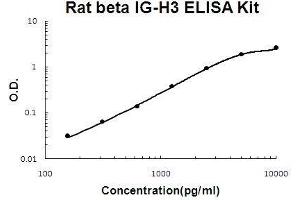 Rat beta IG-H3/TGFBI PicoKine ELISA Kit standard curve (TGFBI Kit ELISA)